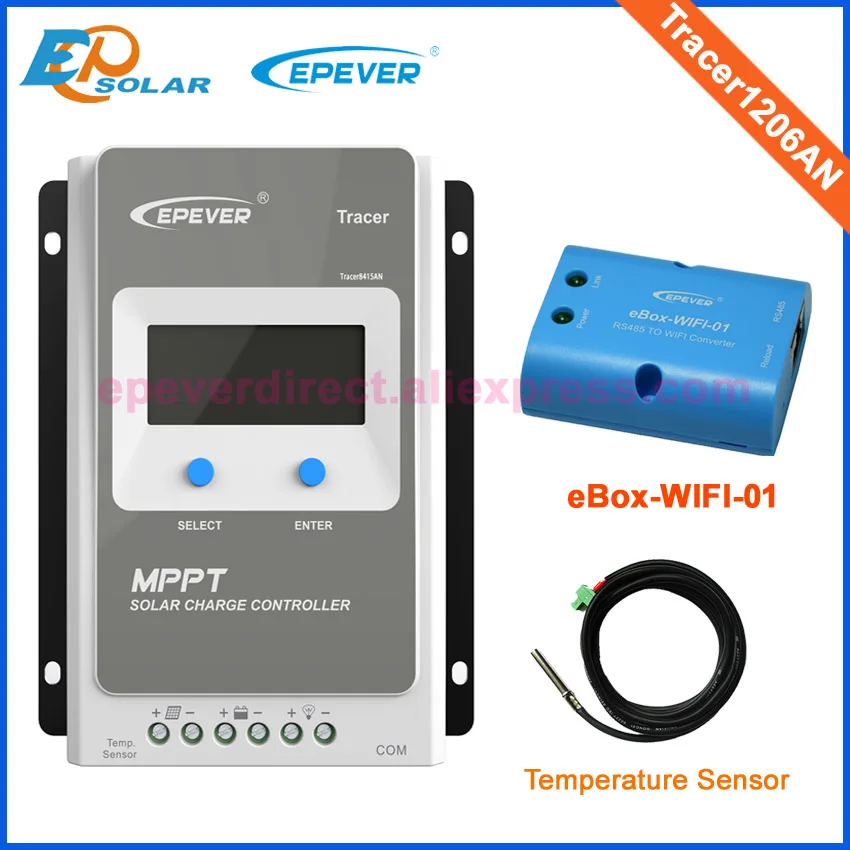 Wi Fi eBOX MPPT 10A контроллер для слежения за солнечной батареей 12В макс. PV вход 60 в Epsolar EP