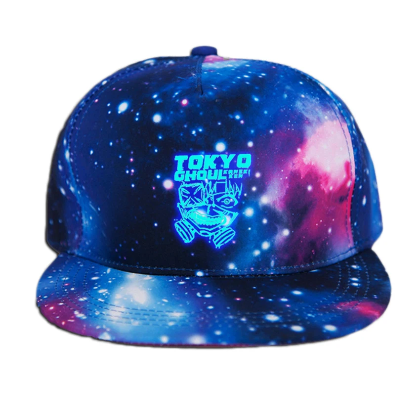 

Hip-Pop Anime Tokyo Ghoul Logo Printing Cotton Sun Hat Sport Luminous Hat Baseball Cap unisex Anime Accessories Cosplay Boy Gift