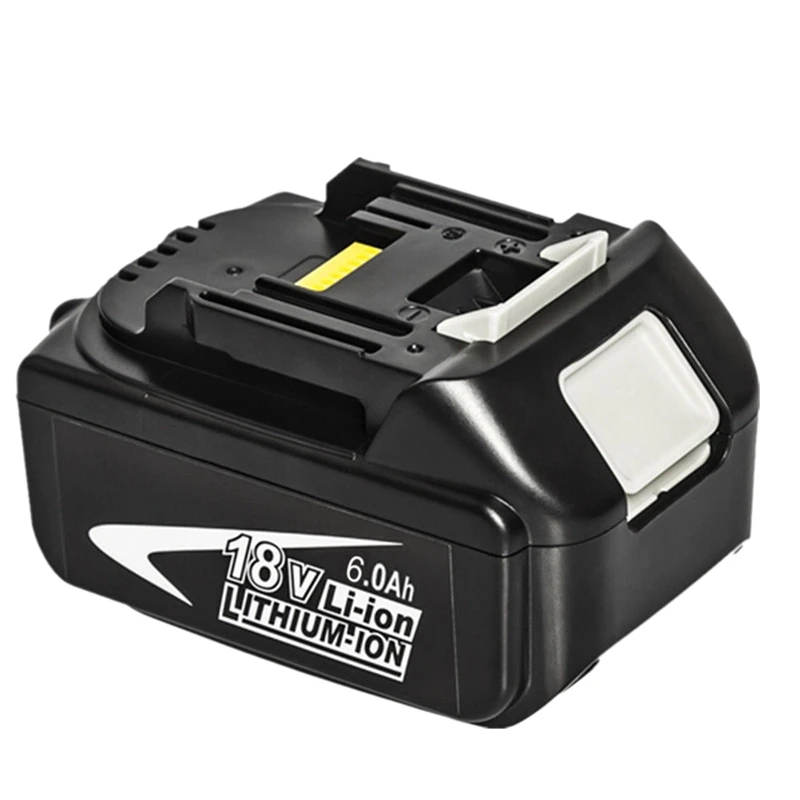 Black 6.0Ah 18V литий-ионная аккумуляторная Батарея для Makita Bl1815 Bl1830 Bl1820 Bl1850 Bl1840 Bl1850B-2 Lxt-400 Bl1845 194205-3 Bl18 - Цвет: Black