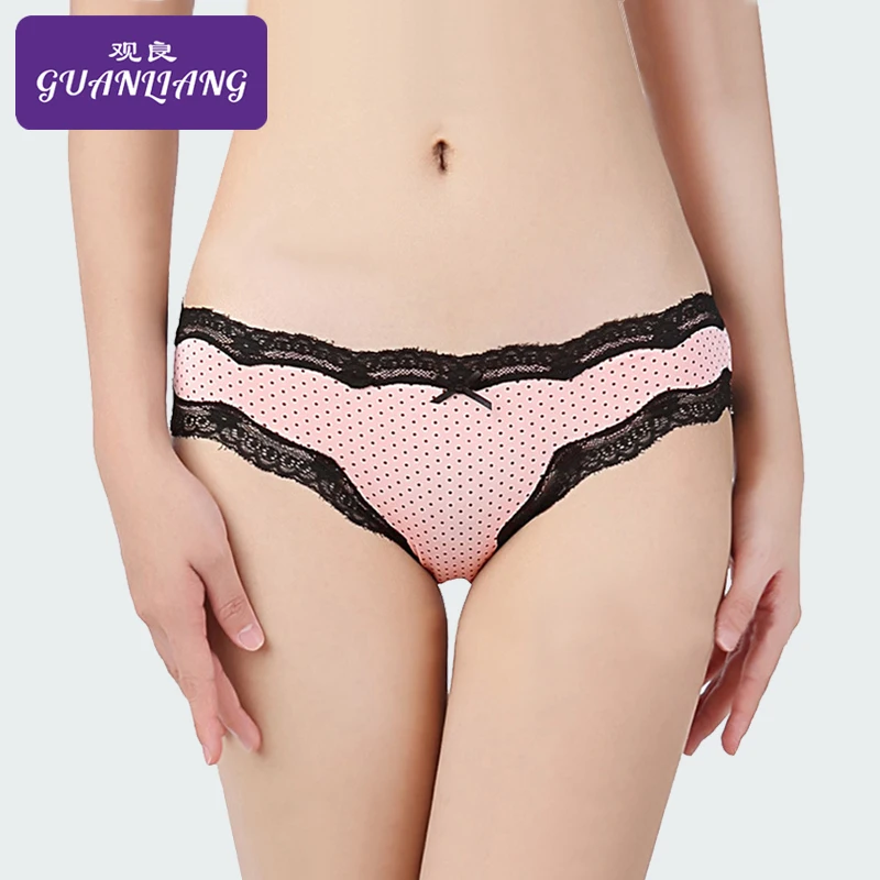 Лидер продаж летние сексуальные Полосатые оборки женские трусы кружевные