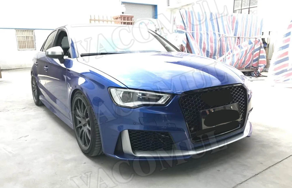 PP материал широкий обвес передний задний бампер спойлер для Audi A3 S3 RS3 стиль
