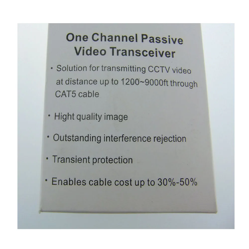 1 Пара Пассивный UTP видео балун трансивер BNC Cat5 NVL-201 для камеры видеонаблюдения s723