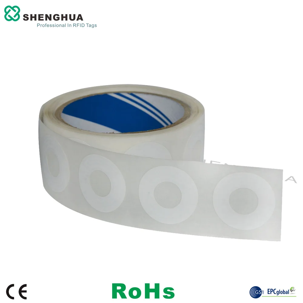 

10pcs/pack UHF Passive Contactless RFID Paper Disc Tag ISO Standard EPC C1 Gen2 Label Roll Sticker for CD Management