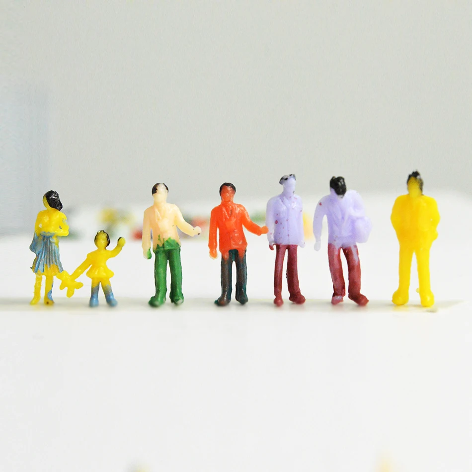 

Railway Train People 1:100 Miniature Figures Model People Sand Table Architecture Building Kits Model Making 100pcs/lot
