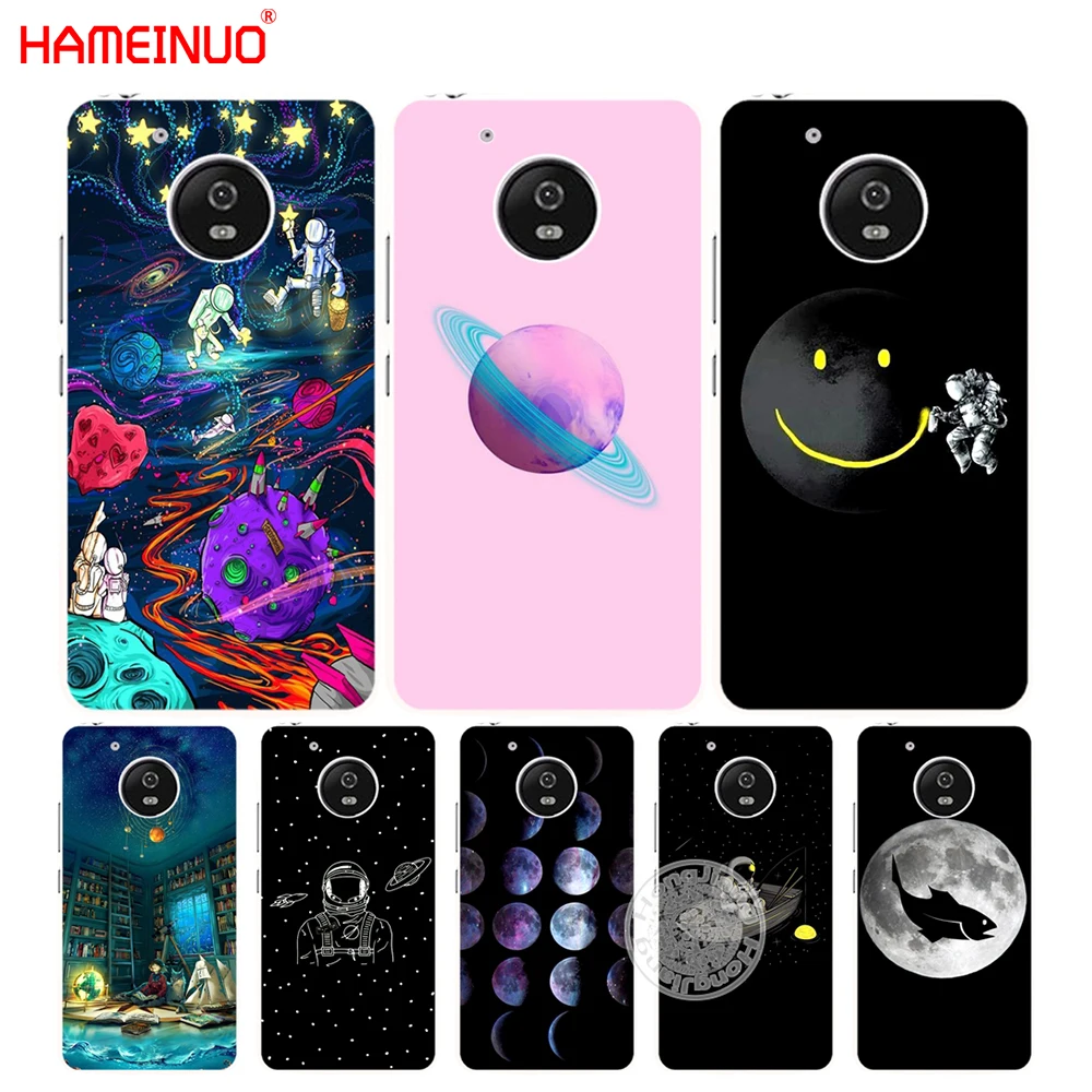 HAMEINUO Космос любовь Луна астронавт чехол для Motorola Moto G6 G5 G5S G4 PLAY PLUS ZUK Z2 pro|cover for