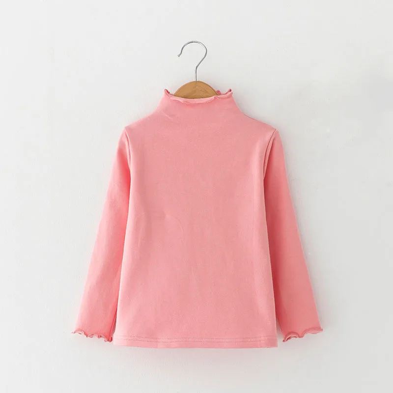Хлопковая модная футболка для маленьких девочек школьная с длинными рукавами