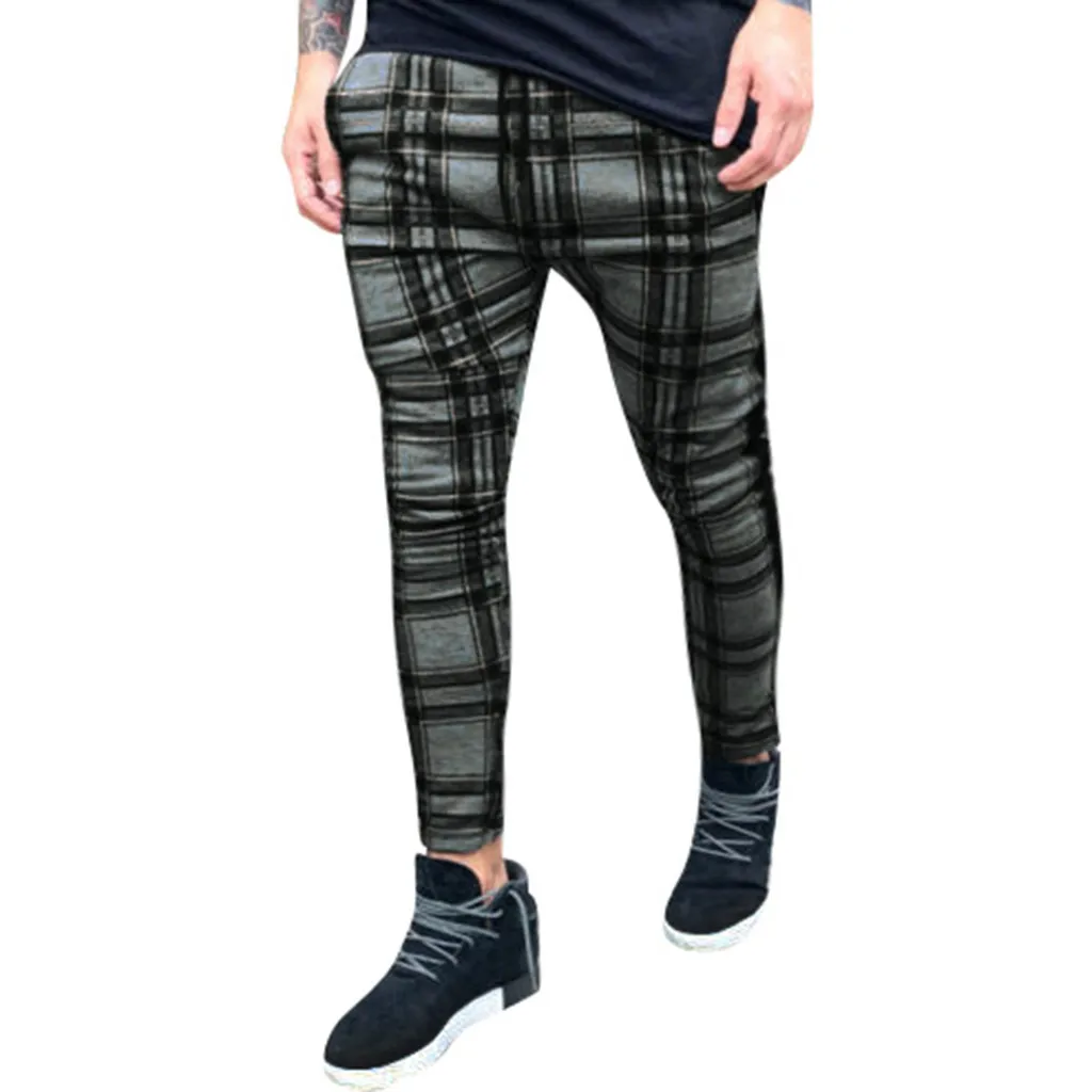 Pants Men Fashion Full Length Sweatpants Mens Long Casual Sport Slim Fit Joggers Running pantalon homme 19FEB14 | Мужская одежда