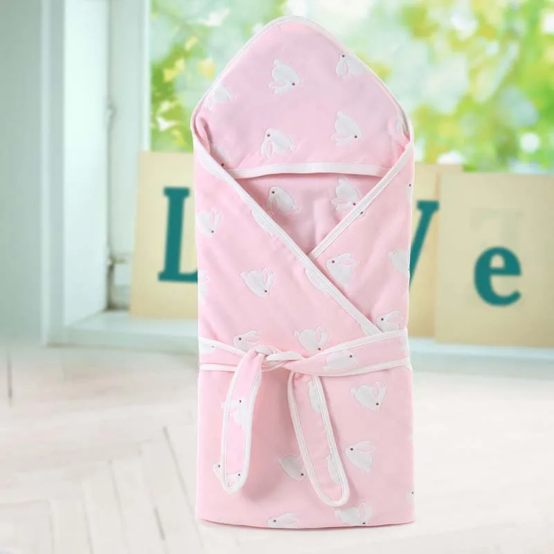 Хлопковое детское мягкое одеяло для сна с гидрофильной марлей, Bebe, обертывание, пеленка для новорожденных, 90x90 см