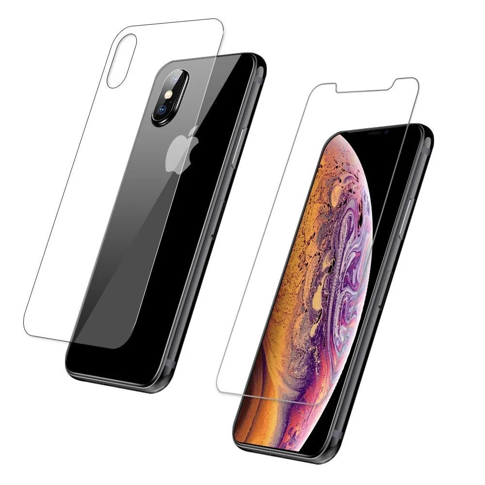 Для iPhone XS Max 7 8 Plus 6 s XR X Переднее + заднее закаленное стекло для S PLUS 10 xr Защитная