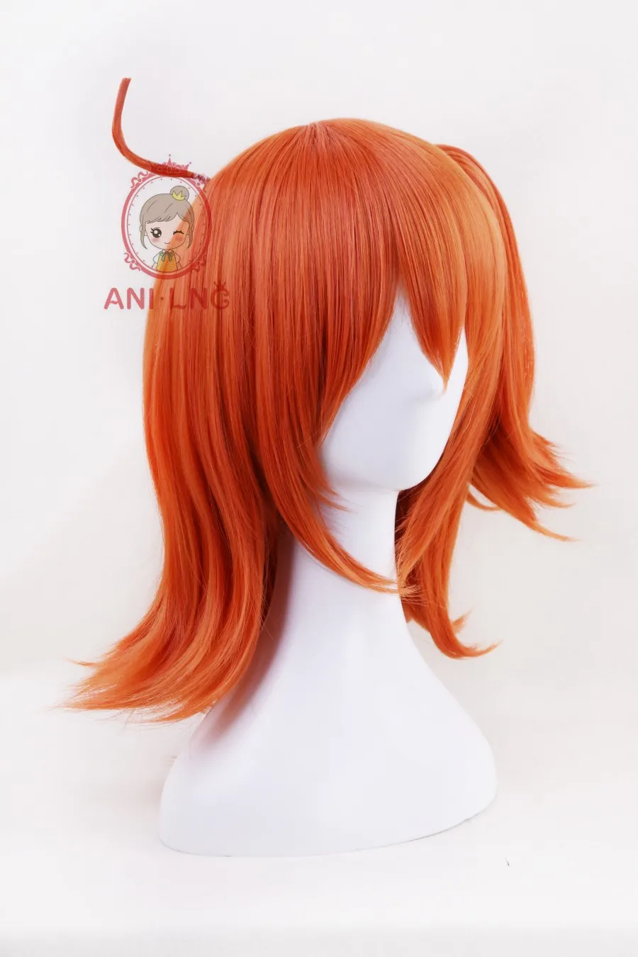 Искусственные волосы Anilnc FGO Fate/Grand Order Gudako короткие оранжевые для косплея женщин с