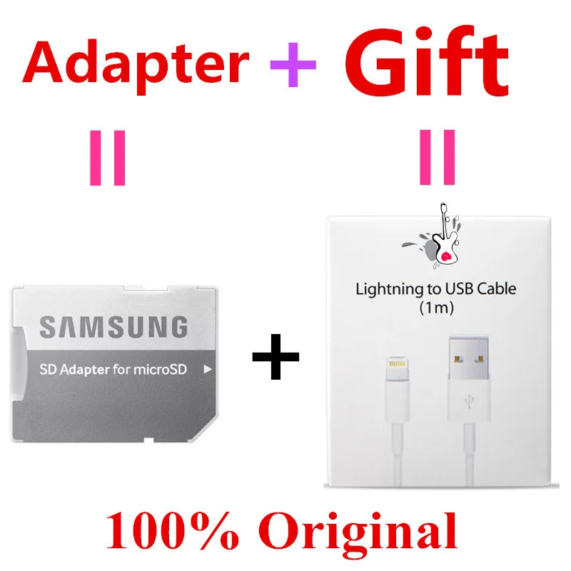 Оригинальная карта памяти SAMSUNG TF Micro SD MicroSD EVO Plus класс 10 3 32 Гб 64 128 ГБ sd-карта