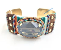 2015 new jewelry suppliers crystal tone bracelets handmade weaving wrap bracelet vintage palace bangle bracelet for women girl