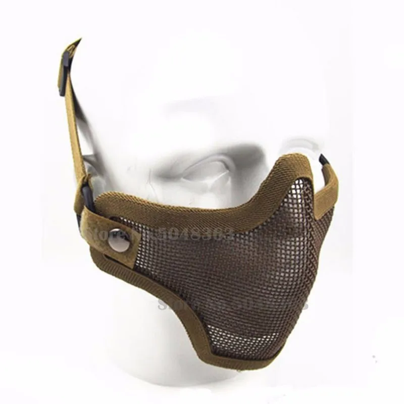 Сетчатая полумаска для страйкбола с черепом защитная маска пейнтбола уличная