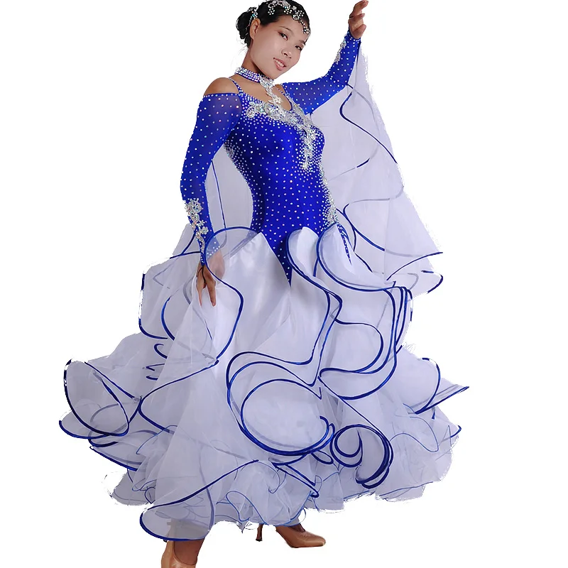 Настраиваемые новые платья для бальных танцев стандартные соревнований по
