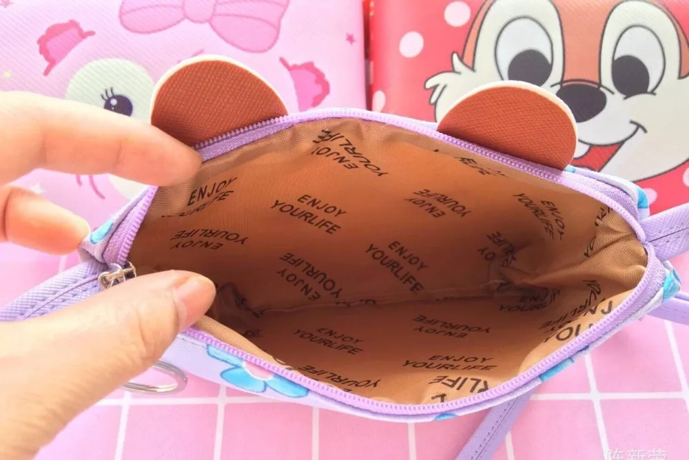 Disney Микки Маус мультфильм дети сумка подарки для девочек портмоне сумка для хранения мобильного телефона малыш аксессуары сумка