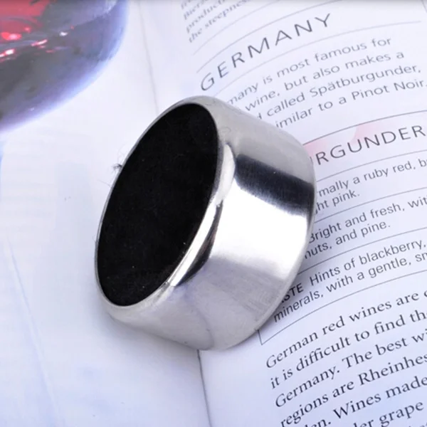 Бесплатная доставка! Круглый воротник из нержавеющей стали для бутылки вина пива
