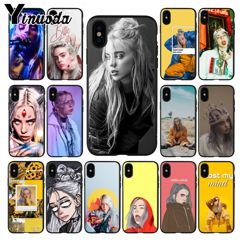 Yinuoda Billie Eilish 13 черный силиконовый мягкий чехол для телефона из ТПУ iphone X XS MAX 5 6S SE 7 8