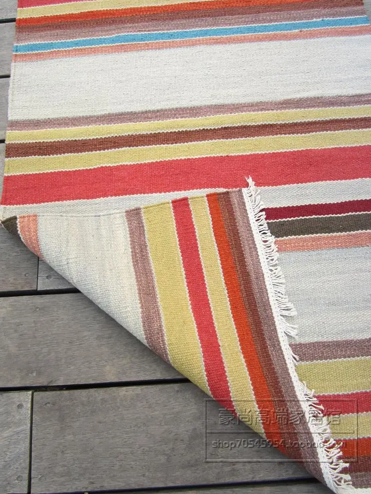 KILIM Kilim шерстяной Плетеный ковер ручной работы одеяло для балкона коридора