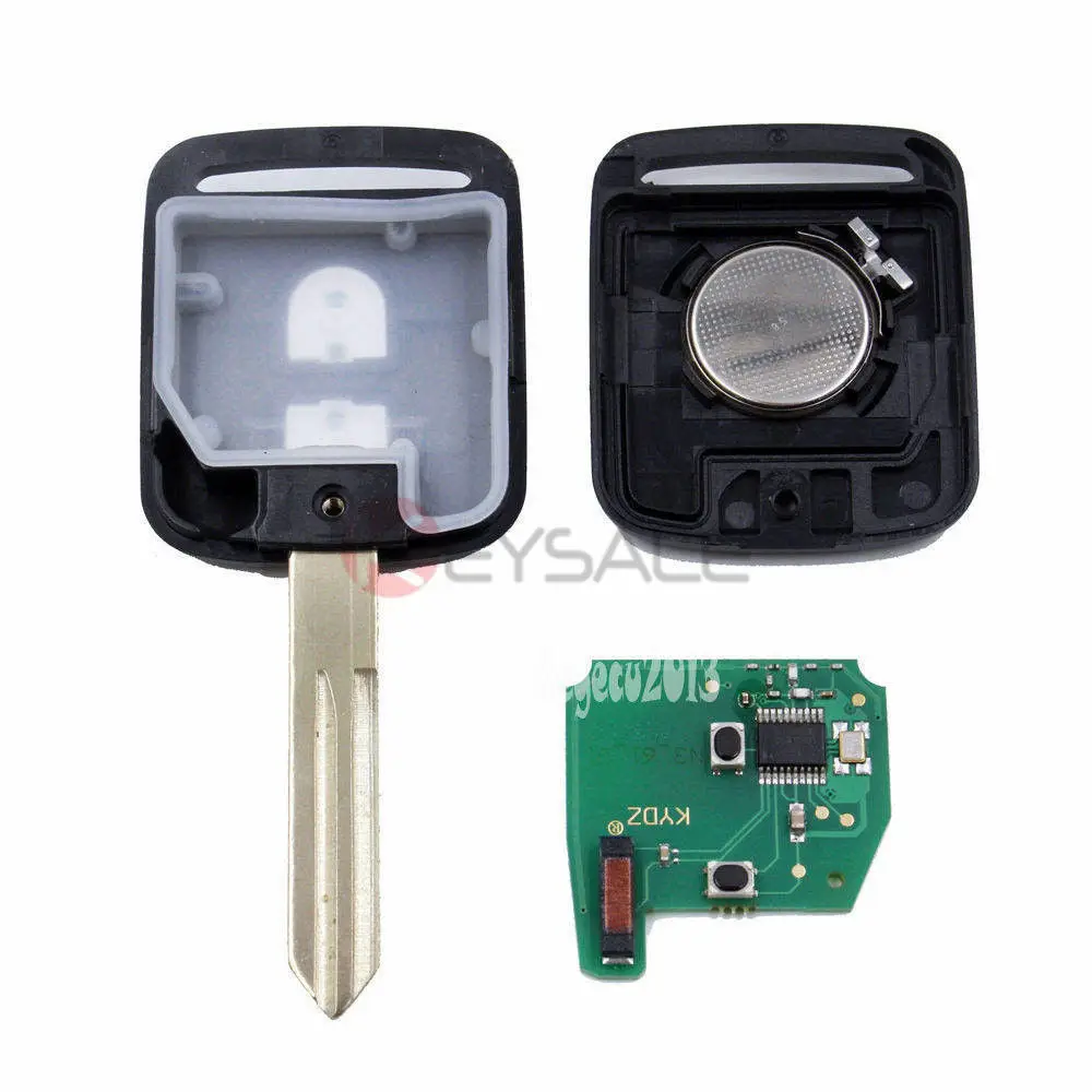 KEYECU 433 МГц ID46 PCF7946 чип 2 кнопки дистанционный ключ брелок для Nissan Note NV200 Elgrand X TRAIL