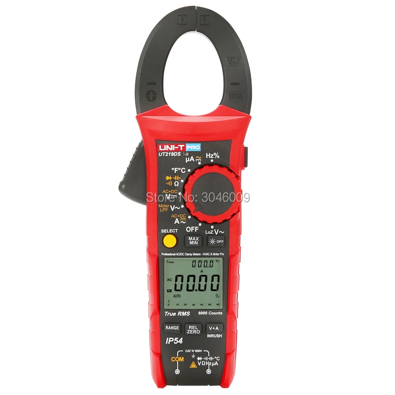 UNI T UT219DS true RMS Профессиональный клещи IP54 пыли/водонепроницаемый цифровой