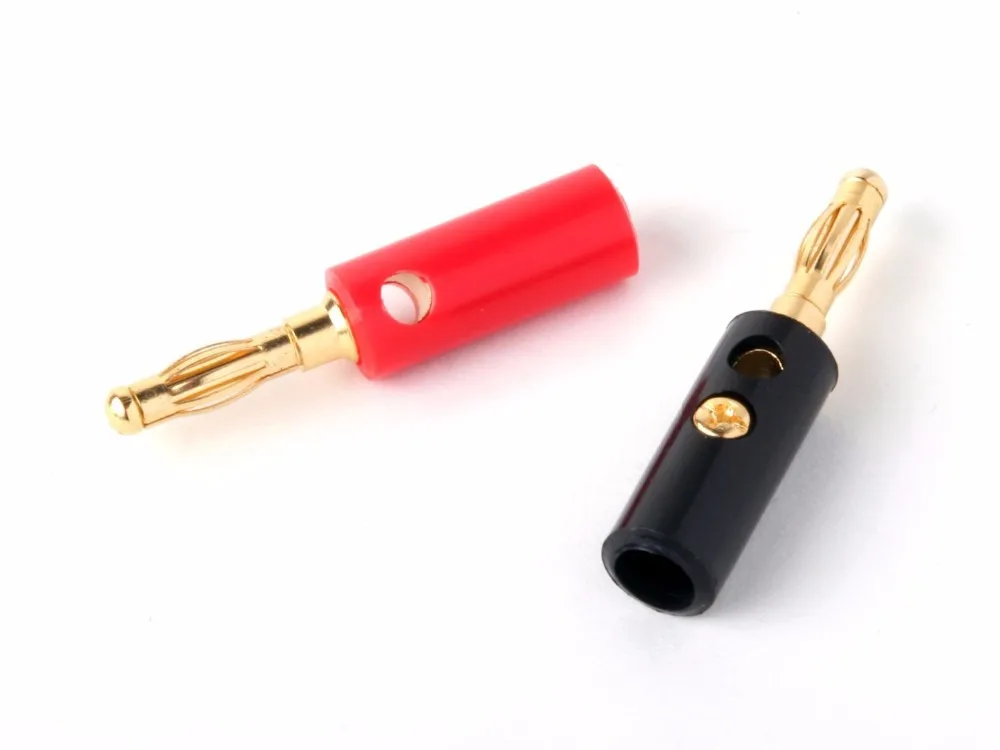 20 шт. 4 мм аудио колонка проводной кабель с позолоченным разъемом типа банан|plug