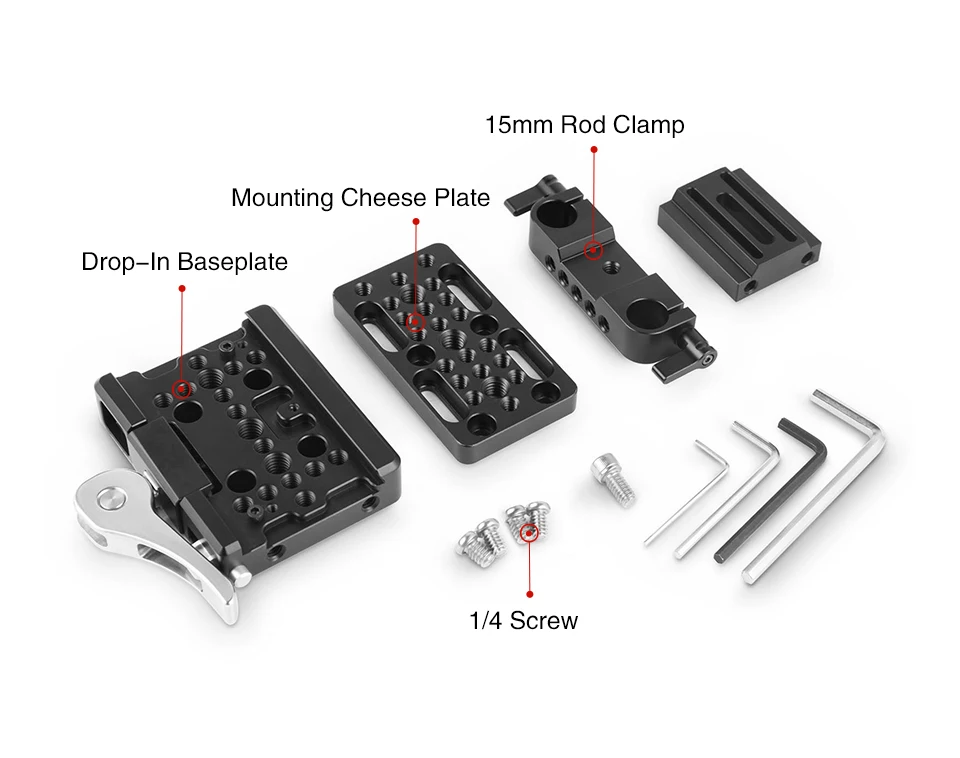 SmallRig DSLR камера стабилизатор опорная пластина(Manfrotto стиль) с 15 мм рельсовая система поддержки видео Quick Release Plate 2039