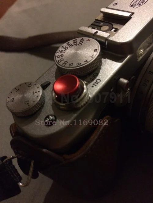 Комплект из 3 предметов красный вогнутая кнопка спуска затвора для Leica Fujifilm X100 x100s