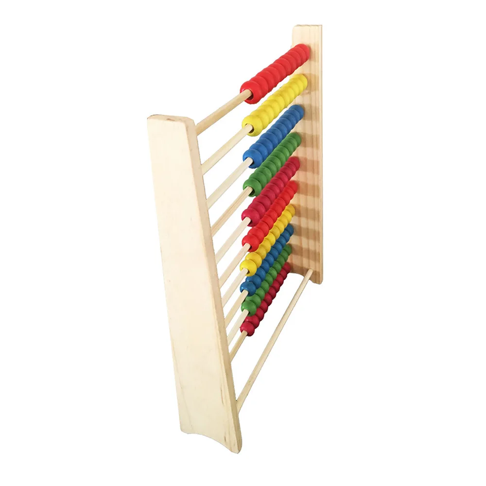 Монтессори математическая игрушка Интеллектуальный Abacus дети деревянная игрушка раннее образование игрушка красочная компьютерная рама игрушки подарки J11