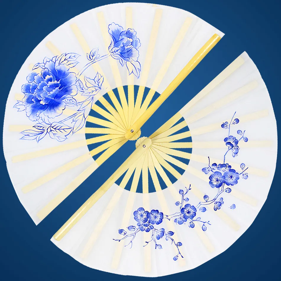 

Ручной вентилятор Tai Chi Fan Plum Strong, ручной и белый кунг-фу, для занятий боевым искусством