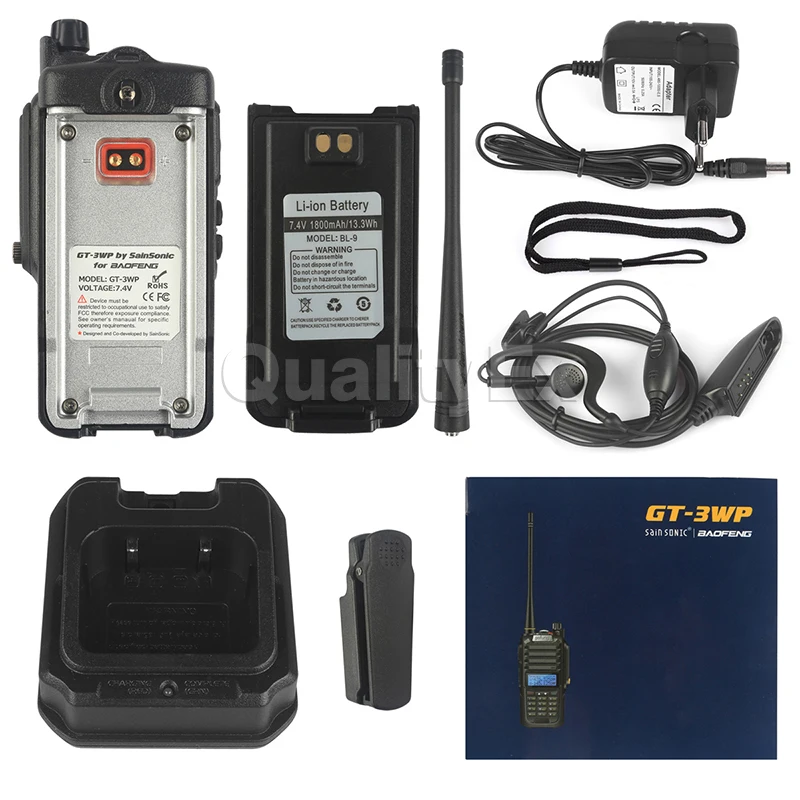 Двухдиапазонная рация xBaofeng водонепроницаемая с разъемом IP67 V/U двухсторонняя usb