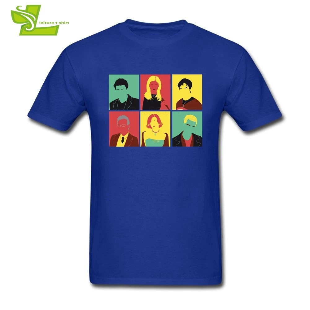 Buffy Pop Art Male T shirt Printed Summer Loose Tops Men's Short Sleeve Round Neck Tshirt Guys New Coming Simple Clothing | Мужская