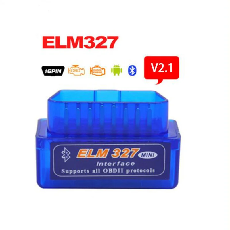 V2.1 мини ELM327 Bluetooth OBDII диагностическое сканирующее устройство автомобиля OBD2 Автомобильный сканер ELM 327 V 2,1 считыватель кода EOBD диагностический инструмент