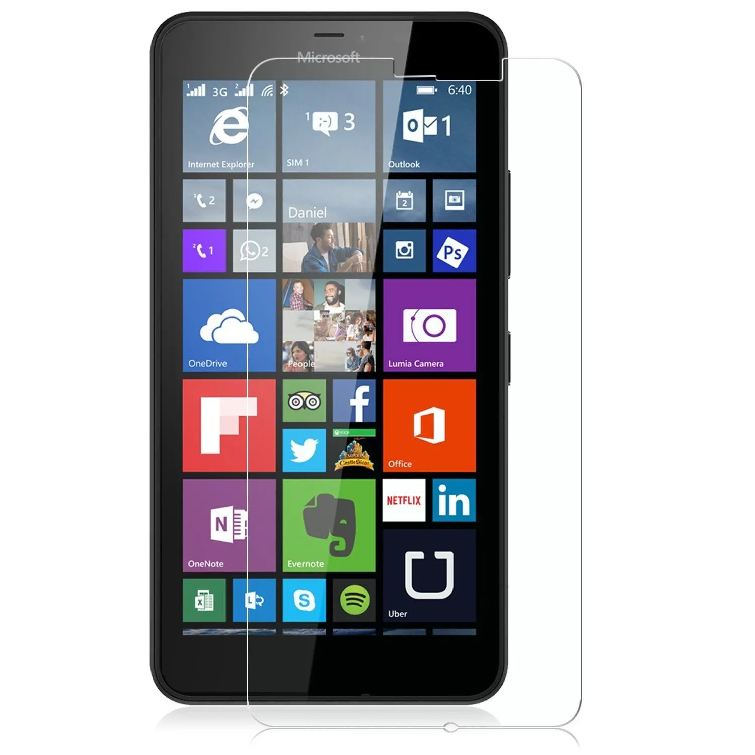 2 шт./лот закаленное Стекло для microsoft Lumia 640 XL Экран протектор Защитная пленка Nokia