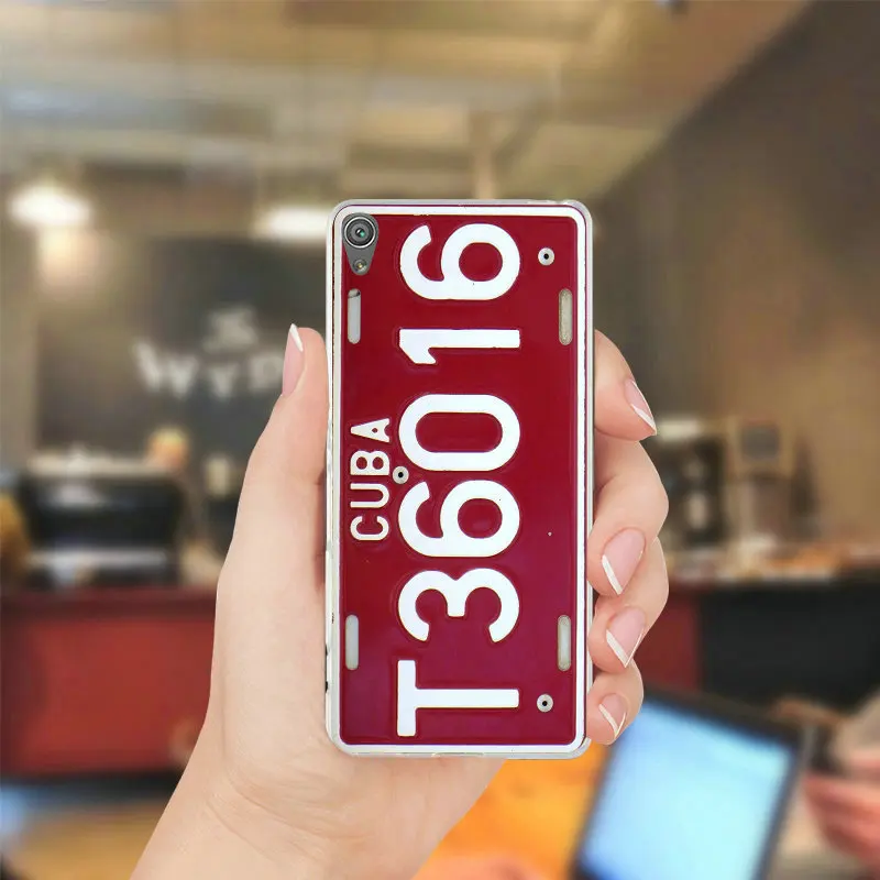 Номерных знаков для случае sony Xperia Z1 Z2 Z3 Z4 Z5 компактный Премиум M2 M4 M5 E3 E5 T3 XA Мягкие