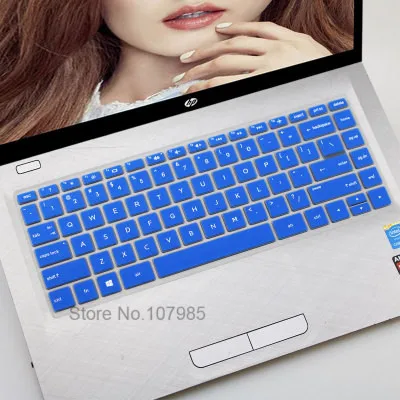 Blue 14 дюймов аксессуары для ноутбука силиконовая для ноутбука защитная клавиатура крышка для hp Pavilion X360 14-BA034TX BA035 BA039 BA040 BA042 - Цвет: Blue