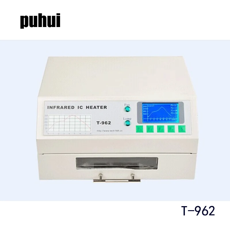 Паяльная станция Puhui T962 110 В/220 В оборудование для оплавления Инфракрасная печь