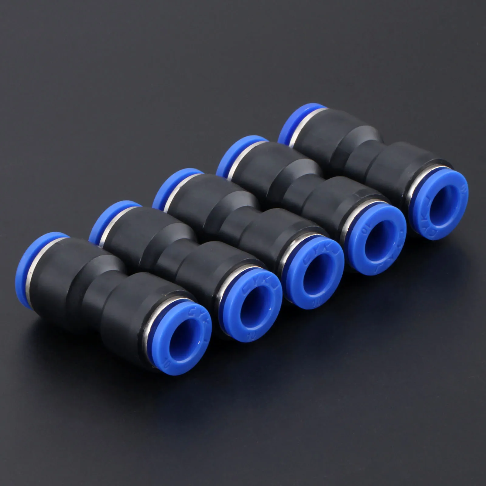 5 шт. 12 мм отверстие до 10 пневматические фитинги пуш-ап в прямой Редуктор разъемы