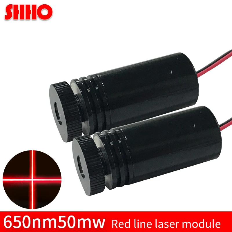 Adjustable line width 650nm 50mw red cross laser module customized industrial class position marking signal transmitter | Инструменты