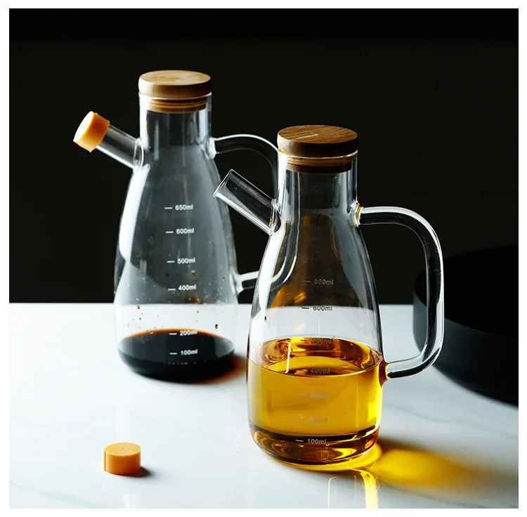 Японское стекло масло банка кухонные принадлежности большой соус cruet бутылка для уксуса Бытовая бутылка масла контейнер для крупы стеклянный контейнер