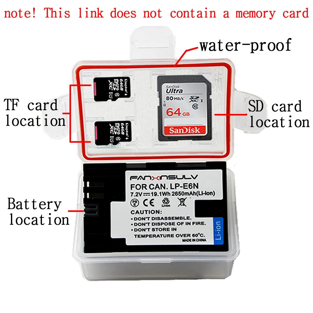 LP-E6N LP-E6 Battery USB Charger for canon eos r 5d mark iv iii ii 60d 6d 7d 70d 80d 5drs DSLRL15 Camera tracked | Электроника