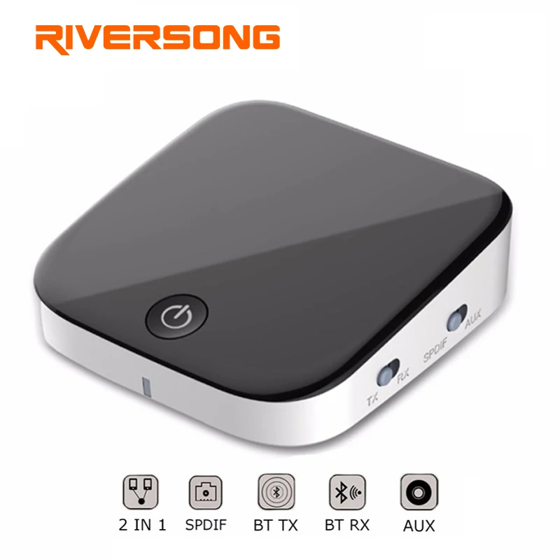 RIVERSONG aptX низкой задержкой оптический передатчик Bluetooth для ТВ Dual Link Беспроводной