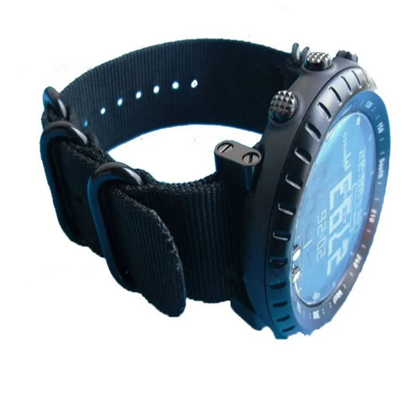 Ремешок для часов в стиле милитари Zulu черный нейлоновый ремешок Suunto Core Traverse +