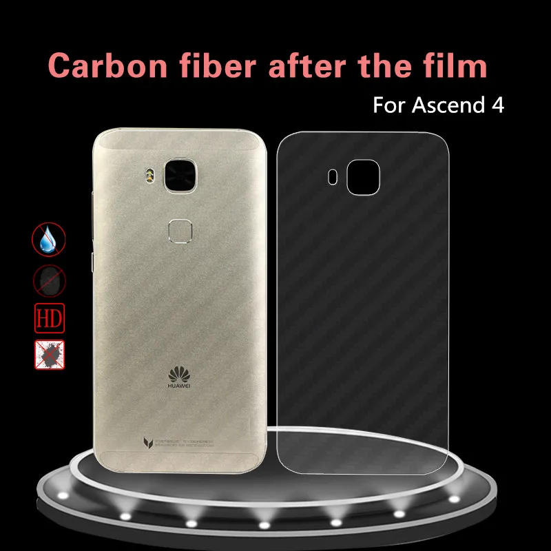 Anti-Scratches Carbon Fiber Phone Sticker For Huawei Ascend 4 Body Protective Film Not Glass Soft Cover shell | Мобильные телефоны