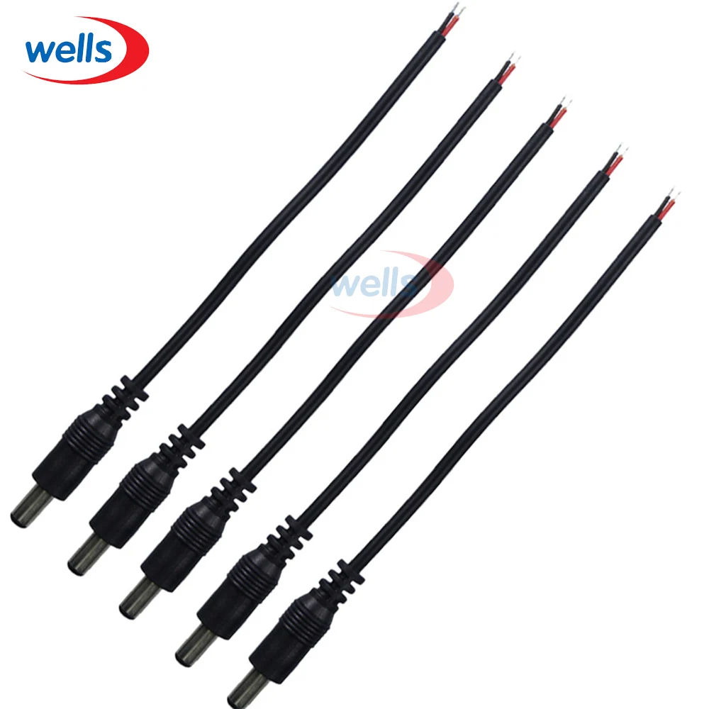 10 шт. 5 5x2 1 штекер постоянного тока Гнездовой Кабельный соединитель для