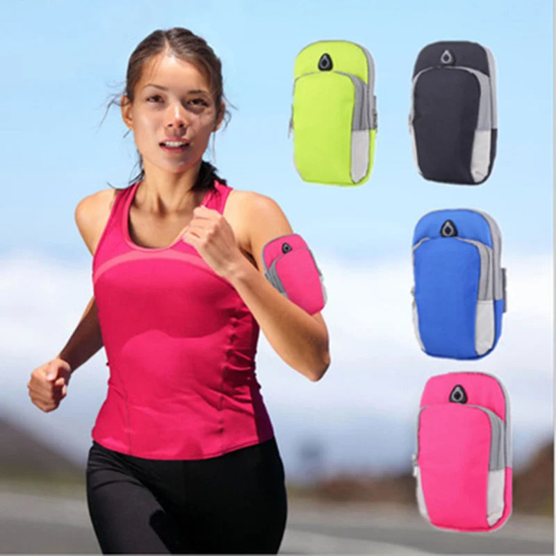 Женская спортивная сумка на руку чехол для наушников с отверстиями ключей
