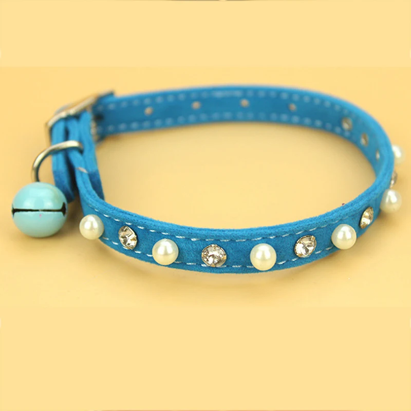 Ясно Стразы Diamante жемчужное ожерелье Кристалл Bling для собак кошек домашних