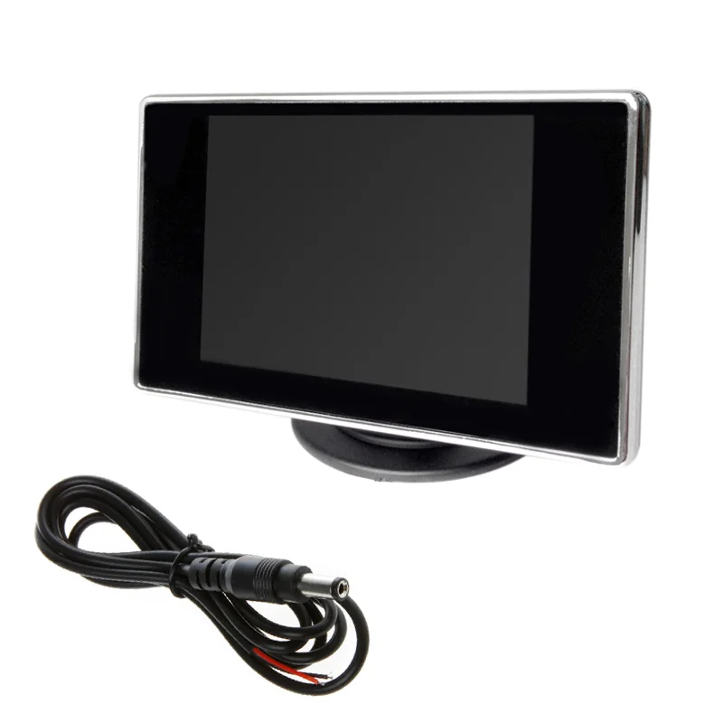 3 5 дюймовый автомобильный монитор TFT LCD 320*240 цветной экран 4:3 2 сторонний видеовход