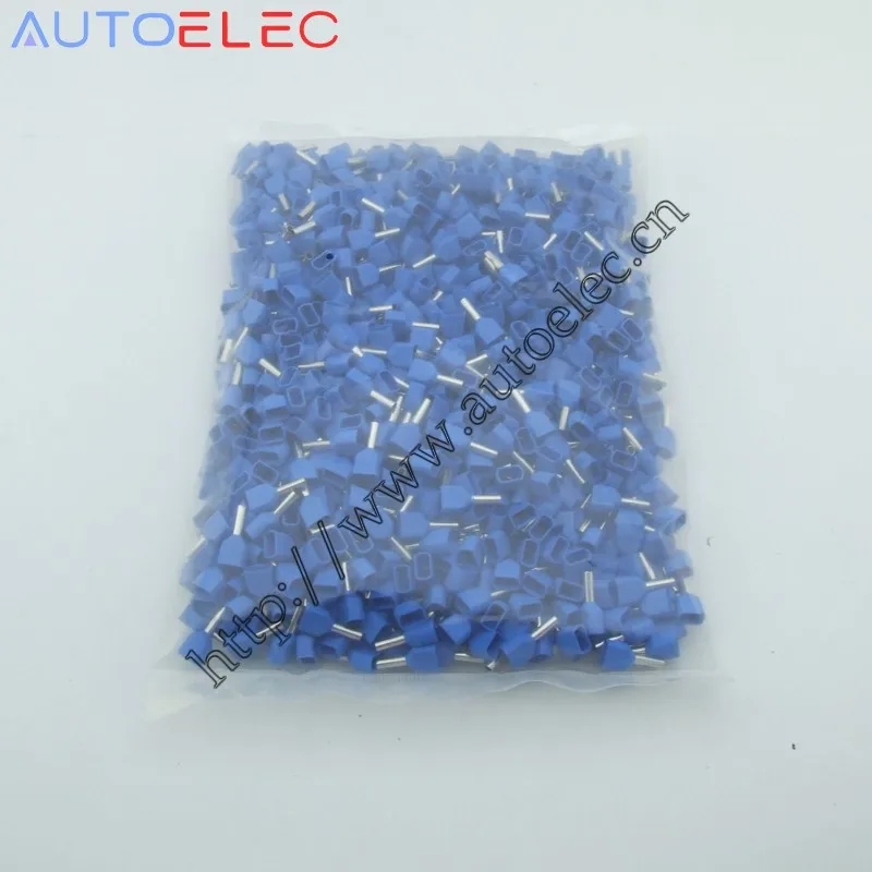 1000 шт. предварительно Изолированная клемма TE1008 с двойной трубкой холодного