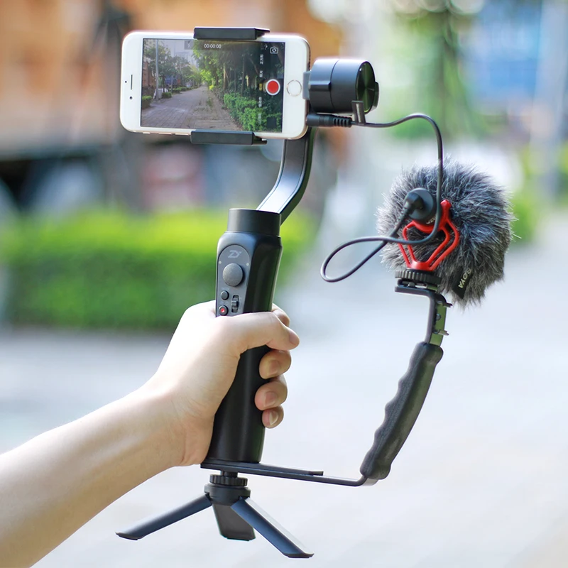 L образный кронштейн горячий башмак зажим для телефона мини штатив Zhiyun Smooth Q/DJI OSMO