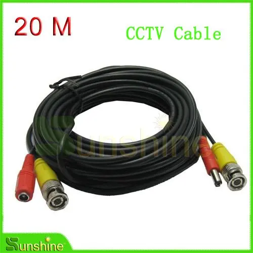 

Hamrolte 65ft 20M BNC Video Output Cable for CCTV and CCTV Camera Surveillant System